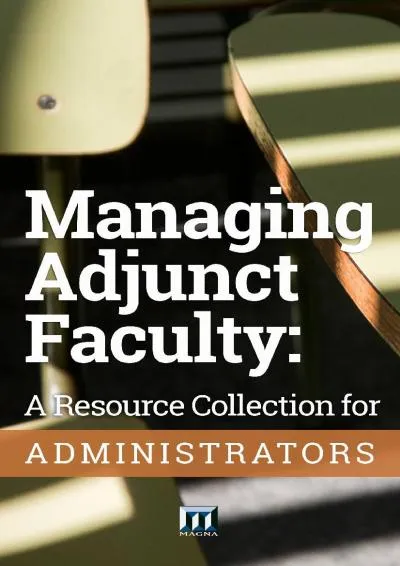 [READ] -  Managing Adjunct Faculty: A Resource Collection for Administrators