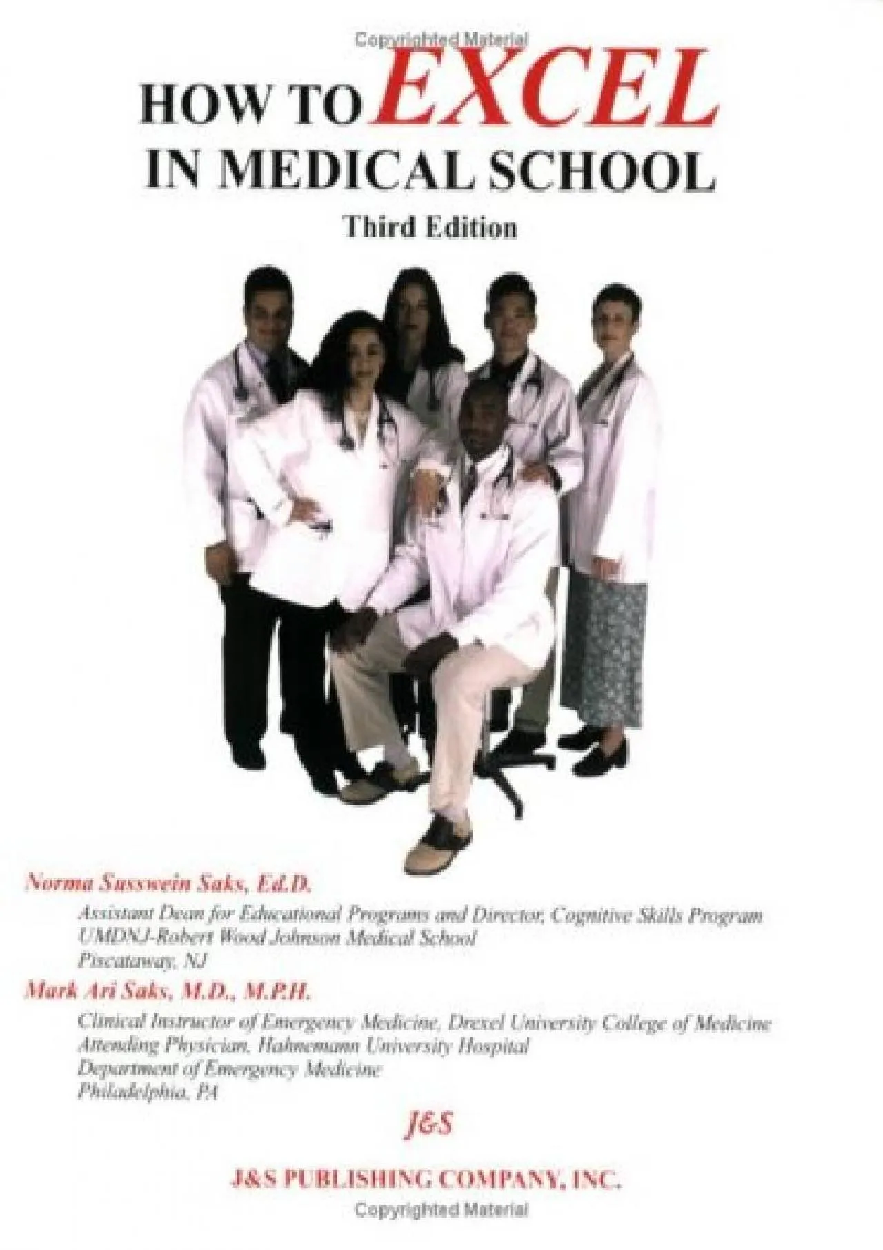 PDF-[READ] - How to Excel in Medical School