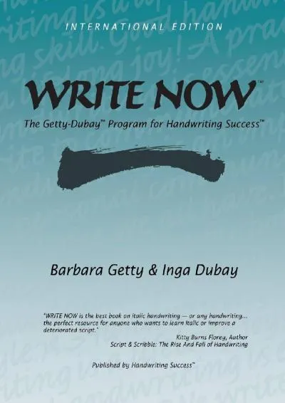 [EPUB] -  Write Now: The Getty-Dubay Program for Handwriting Success