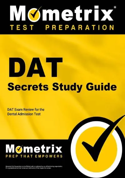 [READ] -  DAT Secrets Study Guide: DAT Exam Review for the Dental Admission Test (2 Volume)