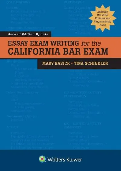 [DOWNLOAD] -  Essay Exam Writing for the California Bar Exam (Bar Review)