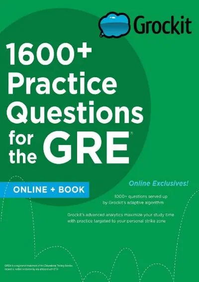 [EPUB] -  Grockit 1600+ Practice Questions for the GRE: Book + Online (Grockit Test Prep)