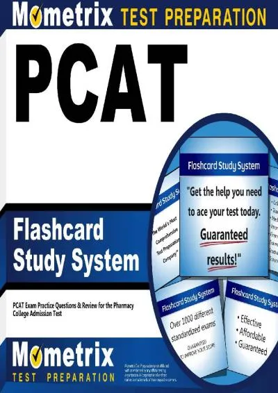 [READ] -  PCAT Flashcard Study System: PCAT Exam Practice Questions & Review for the Pharmacy College Admission Test (Cards)