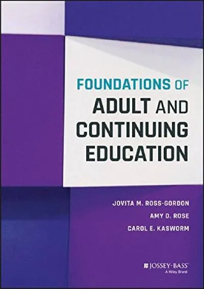 [EPUB] -  Foundations of Adult and Continuing Education