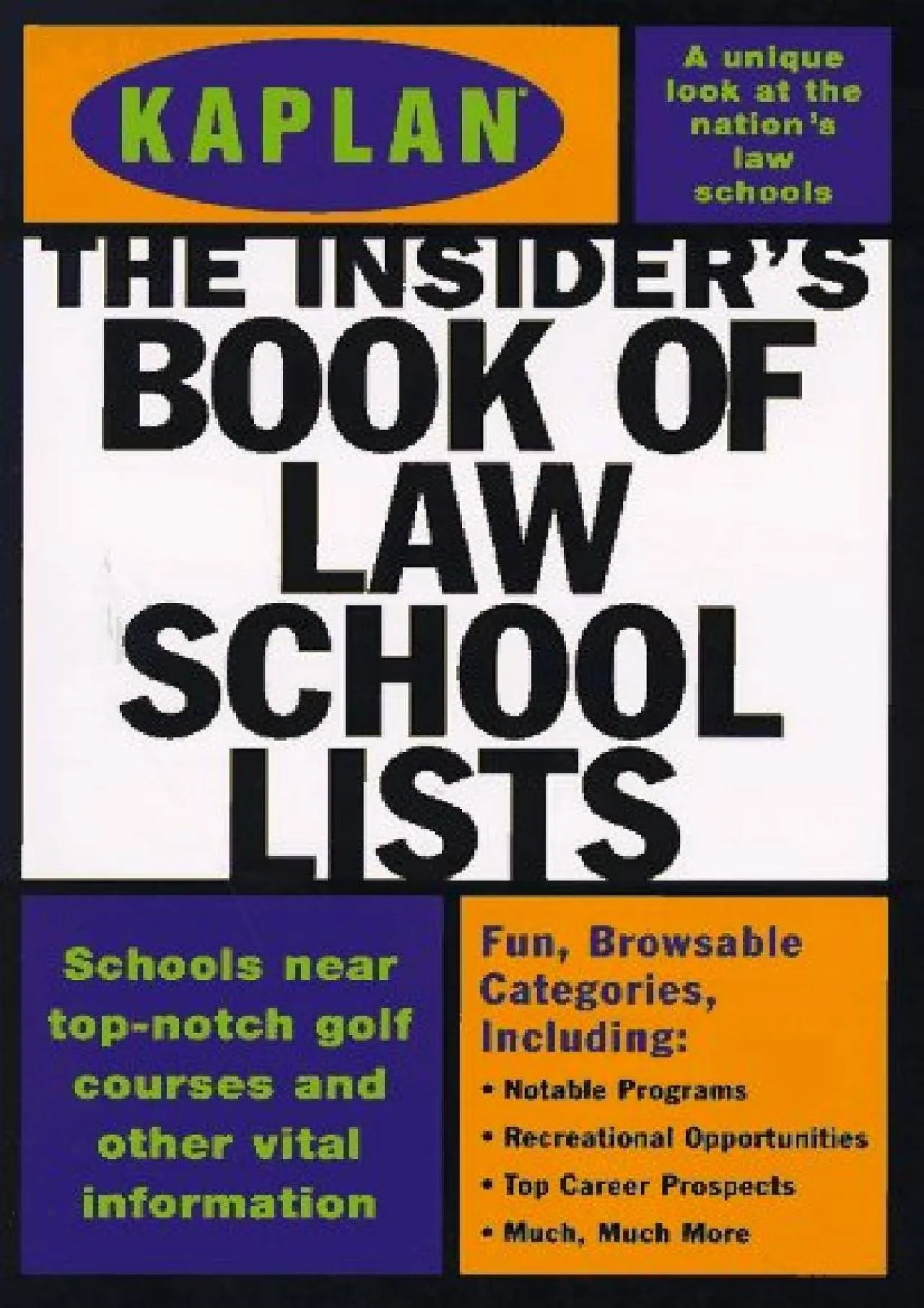 PDF-[READ] - KAPLAN INSIDER\'S BOOK OF LAW SCHOOL LISTS