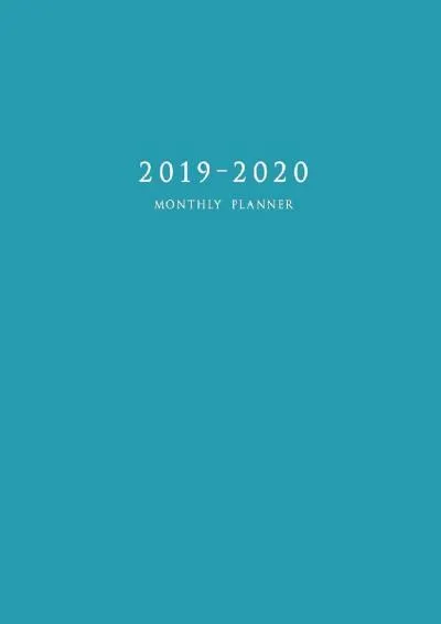 [EBOOK] -  2019-2020 Monthly Planner: Large Academic Planner with Inspirational Quotes and Blue Cover (July 2019 - June 2020)