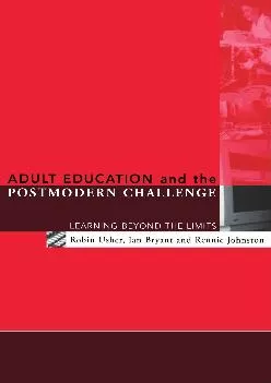 [EPUB] -  Adult Education and the Postmodern Challenge: Learning Beyond the Limits