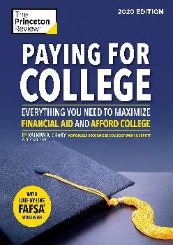 [EPUB] -  Paying for College, 2020 Edition: Everything You Need to Maximize Financial