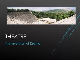 PPT-Theatre The Invention of Drama