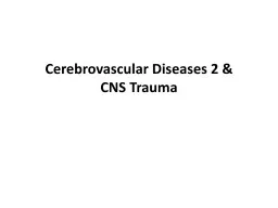 PPT-Cerebrovascular Diseases 2 &