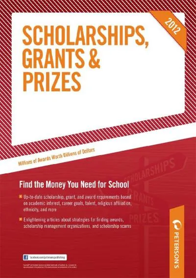 [DOWNLOAD] -  Scholarships, Grants & Prizes 2012 (Peterson\'s Scholarships, Grants & Prizes)