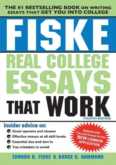 [EPUB] -  Fiske Real College Essays That Work (Fiske College Guides)