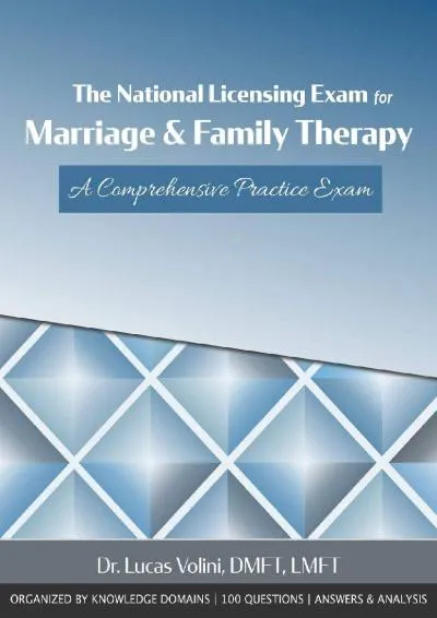 [EBOOK] -  The National Licensing Exam for Marriage and Family Therapy: A Comprehensive Practice Exam