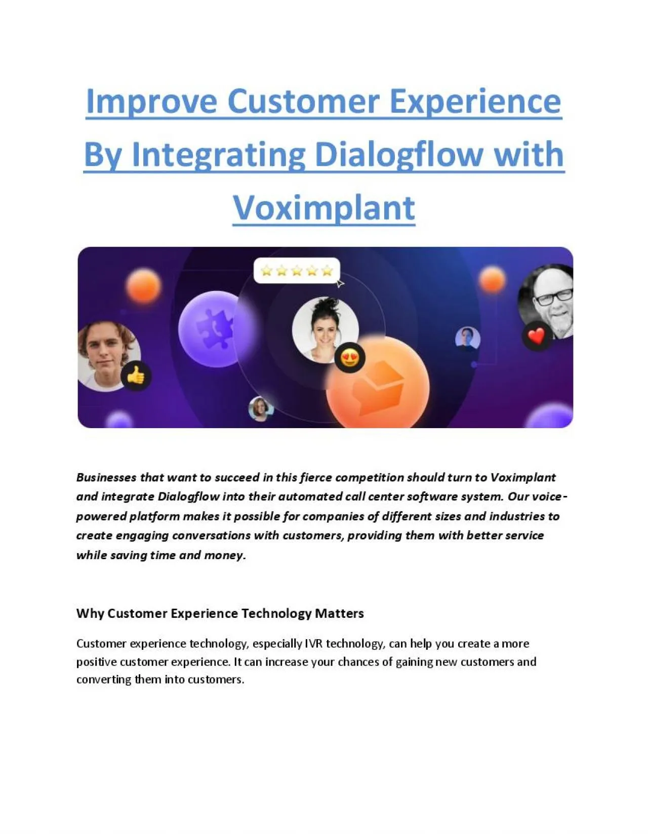 PDF-Improve Customer Experience By Integrating Dialogflow with Voximplant