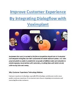 Improve Customer Experience By Integrating Dialogflow with Voximplant