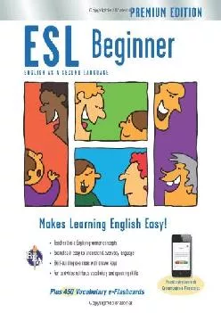 [EBOOK] -  ESL Beginner Premium Edition with e-flashcards (English as a Second Language