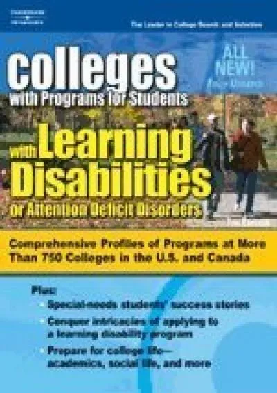 [DOWNLOAD] -  Coll for Stdts w/Learning Disab/ADD, 7/e (Peterson\'s Colleges With Programs for Students With Learning Disabilities Or Att...