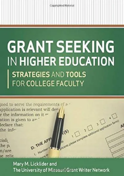 [EPUB] -  Grant Seeking in Higher Education: Strategies and Tools for College Faculty