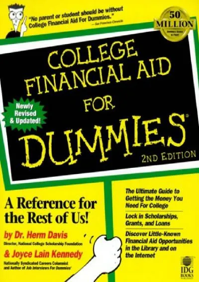 [READ] -  College Financial Aid For Dummies