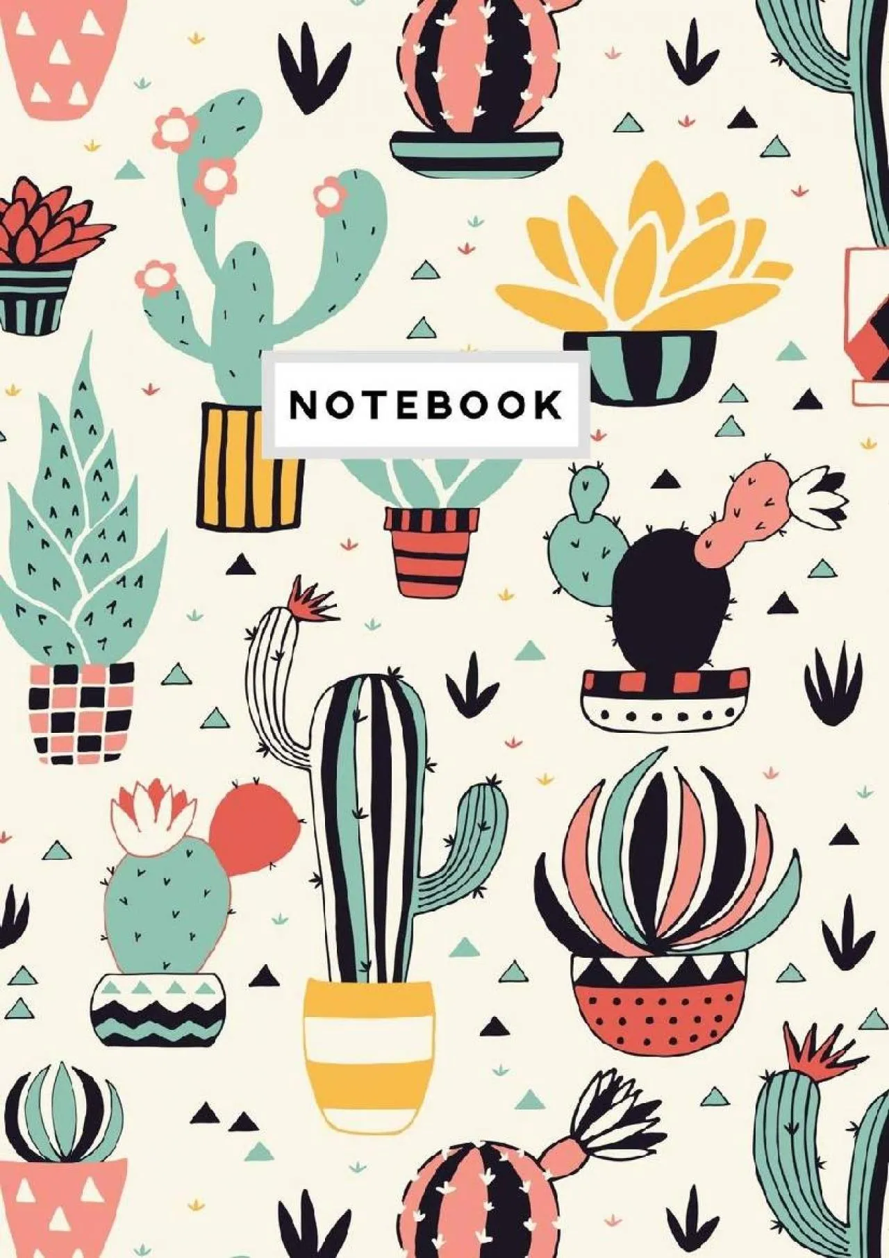 PDF-[DOWNLOAD] - Notebook: Colorful Cactus Plant Pattern Notebook Journal College Ruled Blank