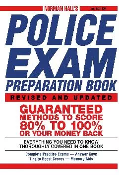 [EBOOK] -  Norman Hall\'s Police Exam Preparation Book