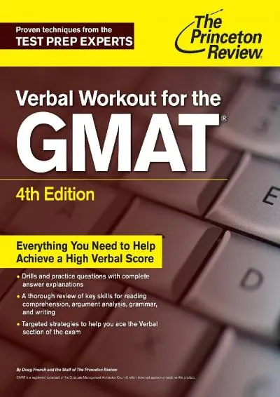 [READ] -  Verbal Workout for the GMAT, 4th Edition (Graduate School Test Preparation)