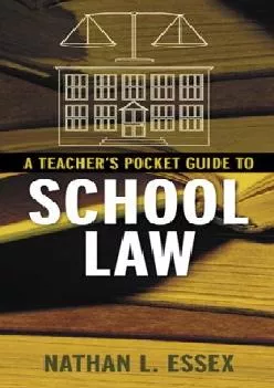 [DOWNLOAD] -  A Teacher\'s Pocket Guide To School Law
