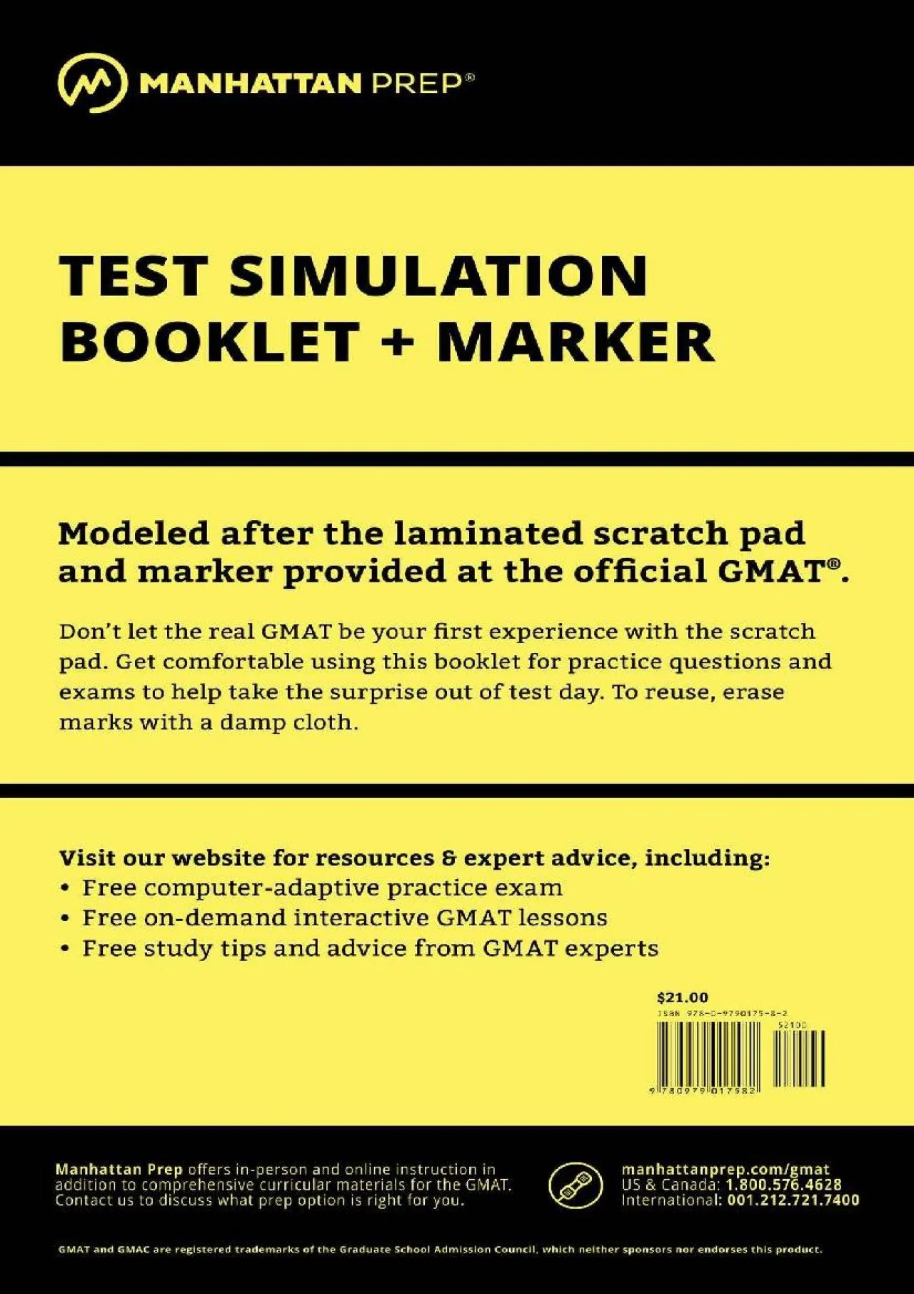 PDF-[READ] - Manhattan GMAT Test Simulation Booklet w/ Marker