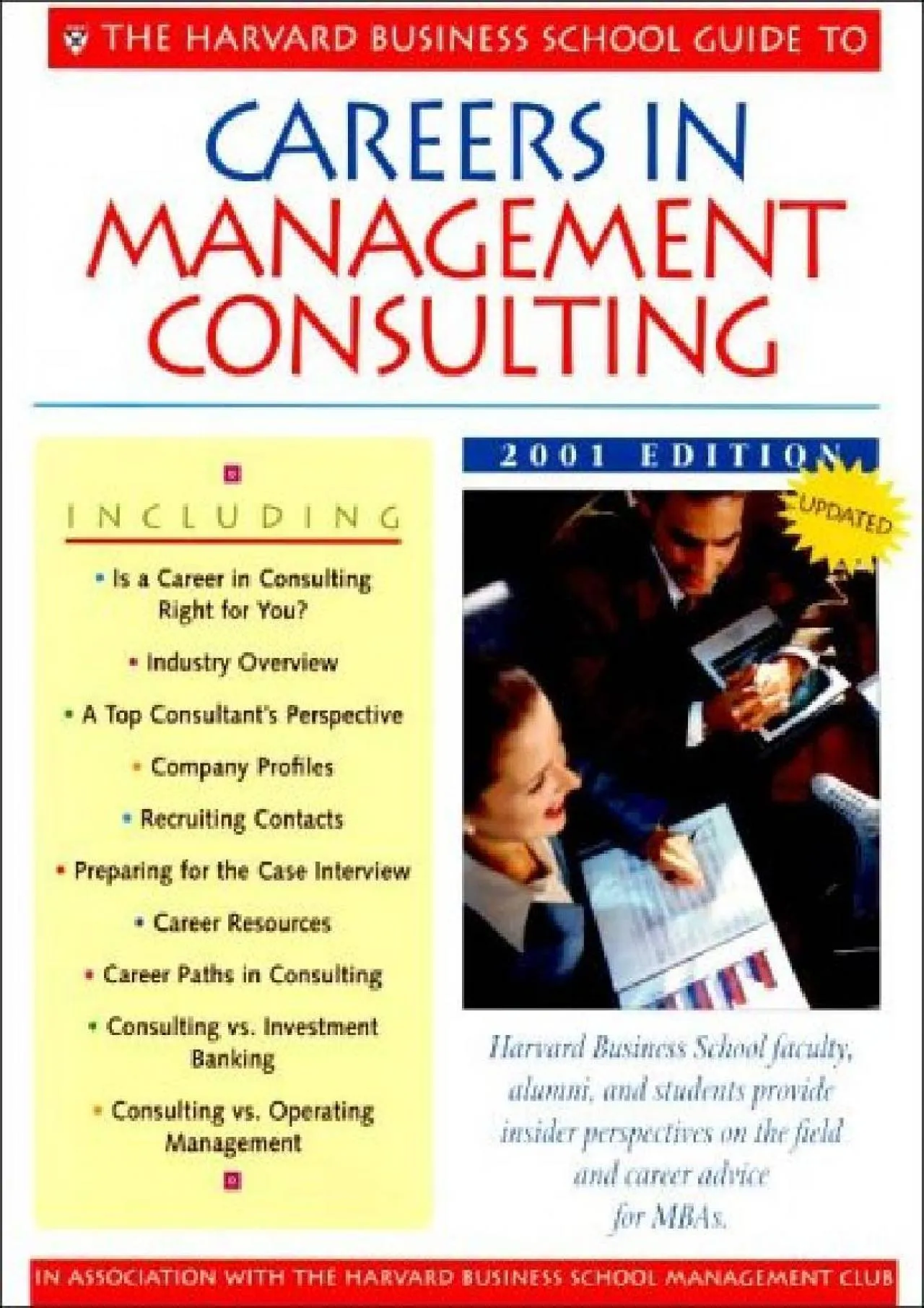 PDF-[READ] - The Harvard Business School Guide to Careers in Management Consulting, 2001