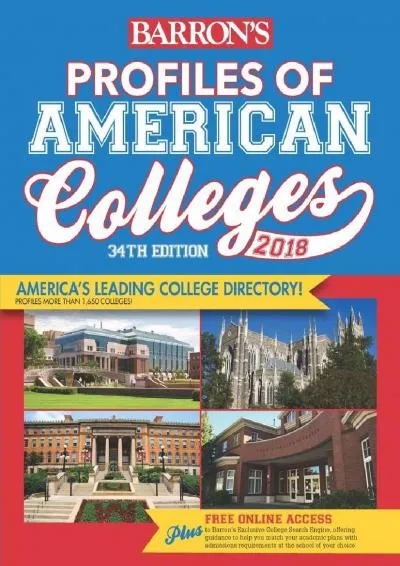 [DOWNLOAD] -  Profiles of American Colleges 2018 (Barron\'s Profiles of American Colleges)