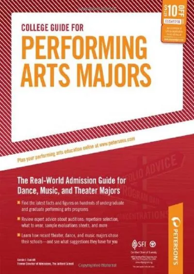 [DOWNLOAD] -  College Guide for Performing Arts Majors: The Real-World Admission Guide for Dance, Music, and Theater Majors (Peterson\'s ...