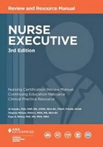 [EBOOK] -  Nurse Executive Review and Resource Manual, 3rd Edition