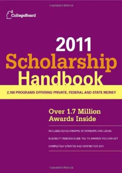 [READ] -  Scholarship Handbook 2011 (College Board Scholarship Handbook)