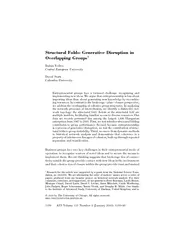 StructuralFoldsunderstandingforimplementation(Burt2005;Obstfeld2005;Uz