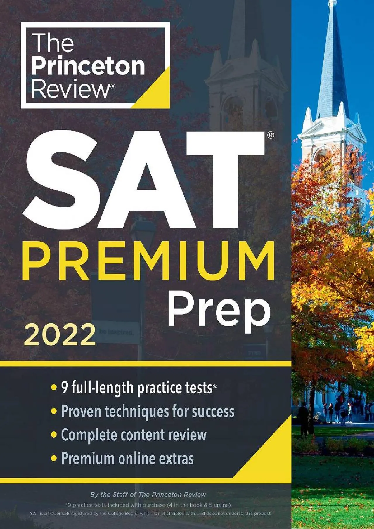 PDF-[EPUB] - Princeton Review SAT Premium Prep, 2022: 9 Practice Tests + Review & Techniques