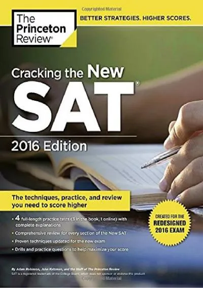 [EPUB] -  Cracking the New SAT with 4 Practice Tests, 2016 Edition: Created for the Redesigned