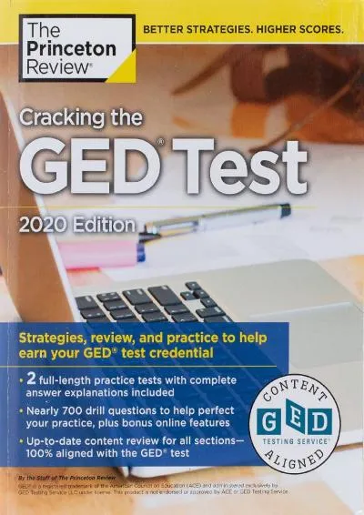 [EPUB] -  Cracking the GED Test with 2 Practice Tests, 2020 Edition: Strategies, Review, and Practice to Help Earn Your GED Test Cre...