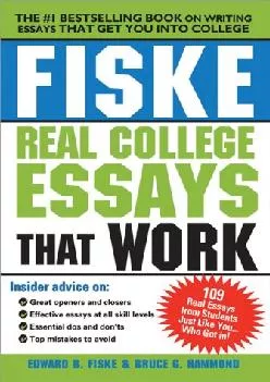 [DOWNLOAD] -  Fiske Real College Essays That Work