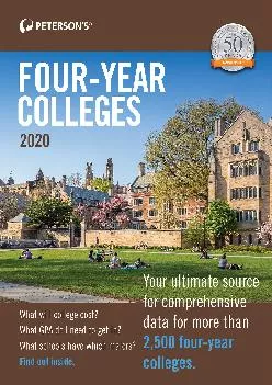 [EBOOK] -  Four-Year Colleges 2020