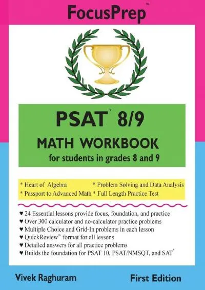 [EBOOK] -  PSAT 8/9 MATH Workbook: for students in grades 8 and 9. (FocusPrep)