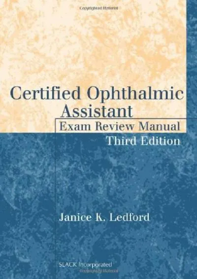 [EPUB] -  Certified Ophthalmic Assistant Exam Review Manual