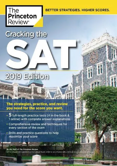 [READ] -  Cracking the SAT with 5 Practice Tests, 2019 Edition: The Strategies, Practice, and Review You Need for the Score You Want...