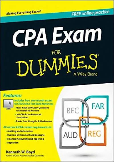 [EPUB] -  CPA Exam For Dummies with Online Practice