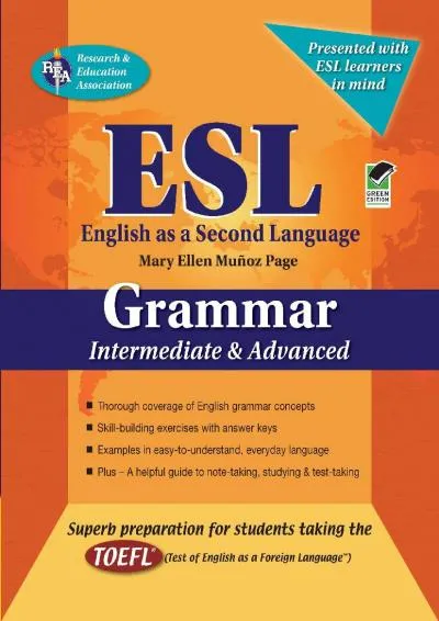 [EBOOK] -  ESL Intermediate/Advanced Grammar (English as a Second Language Series)