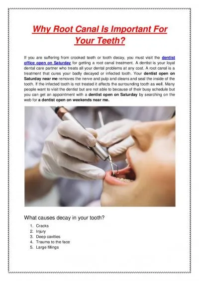 Why Root Canal Is Important For Your Teeth?