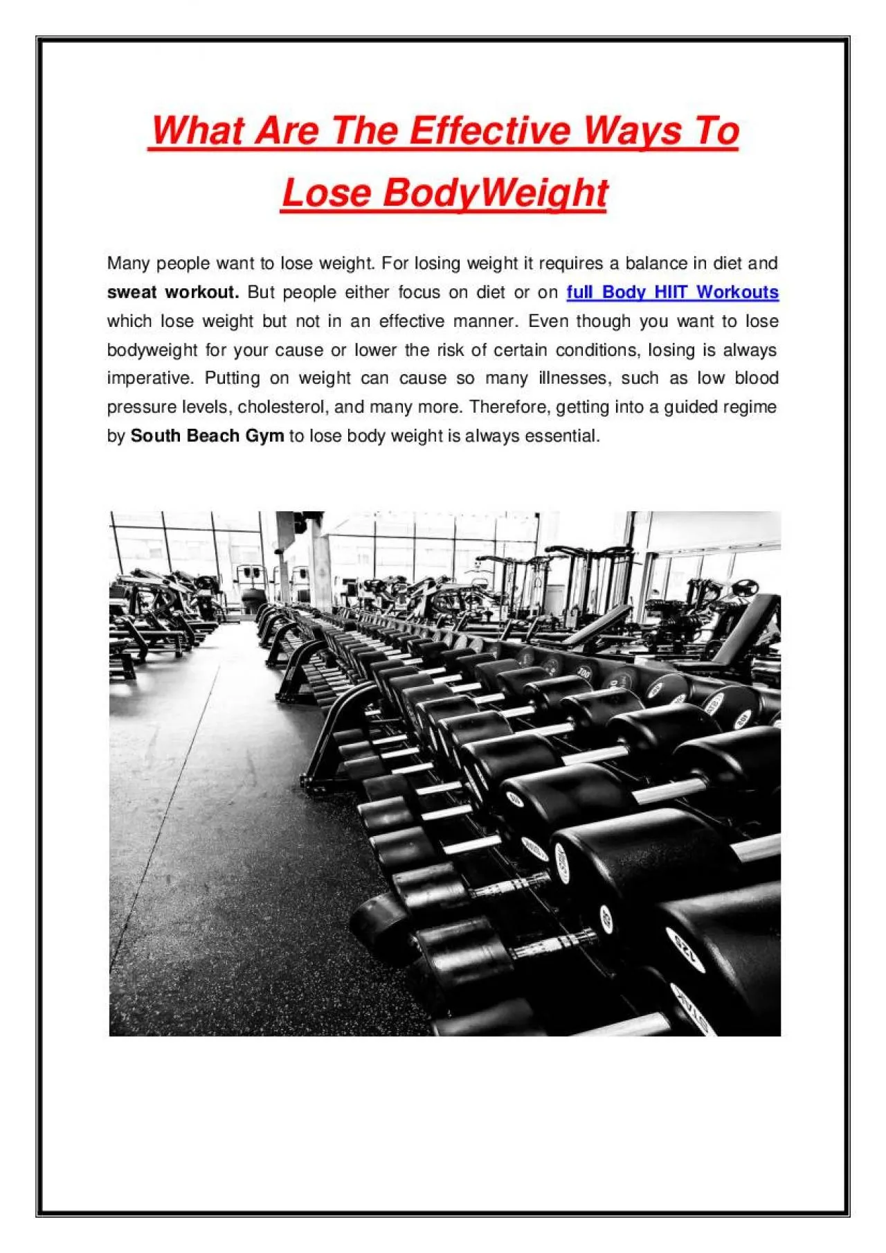 PDF-What Are The Effective Ways To Lose BodyWeight