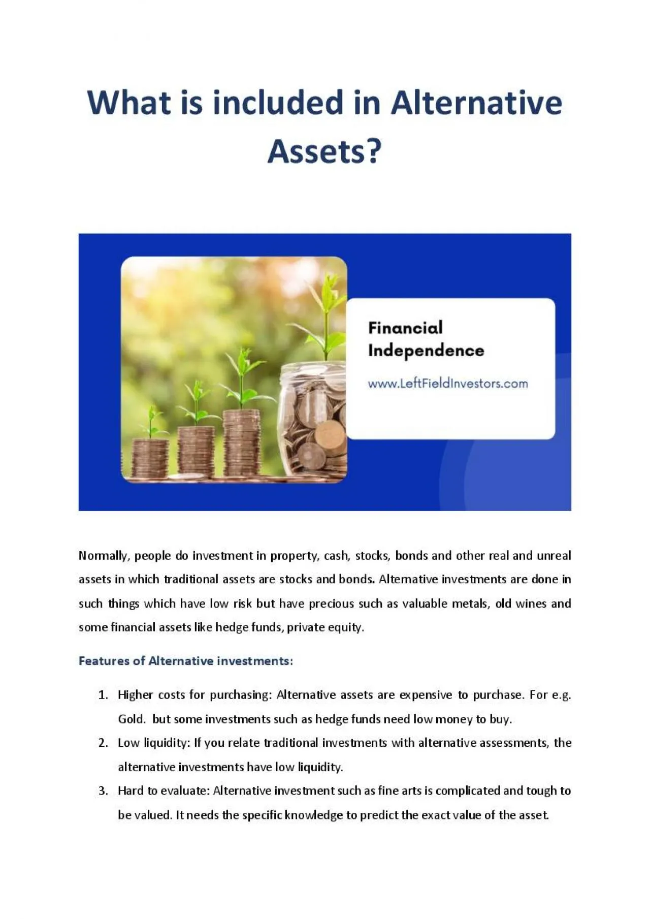 PDF-What is included in Alternative Assets?