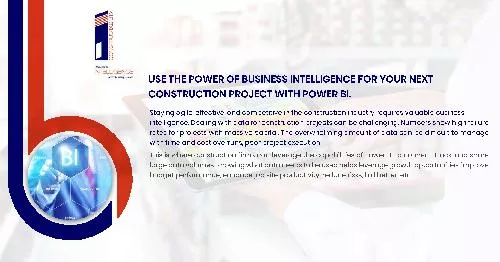 Use the power of business intelligence for your next  construction project with power BI