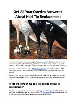 Get All Your Queries Answered About Heel Tip Replacement - Hello Laundry