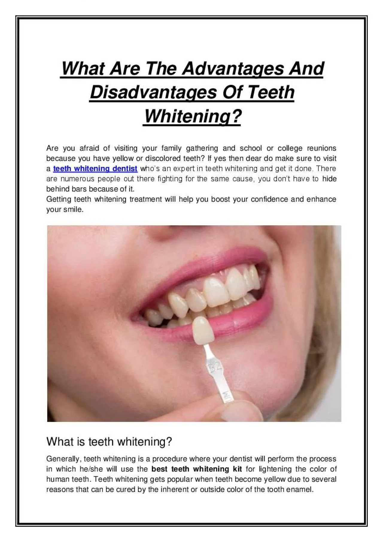 PDF-What Are The Advantages And Disadvantages Of Teeth Whitening?